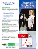 Biomist Mini Sanitizing System Overview